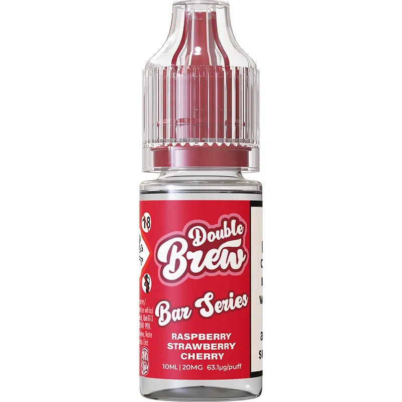 Double Brew Bar Series Raspberry Strawberry Cherry E-Liquid 10ml