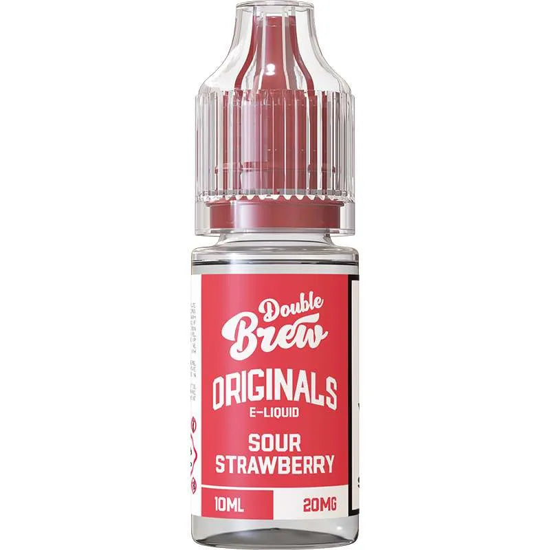 Double Brew Originals Sour Strawberry E-Liquid 10ml