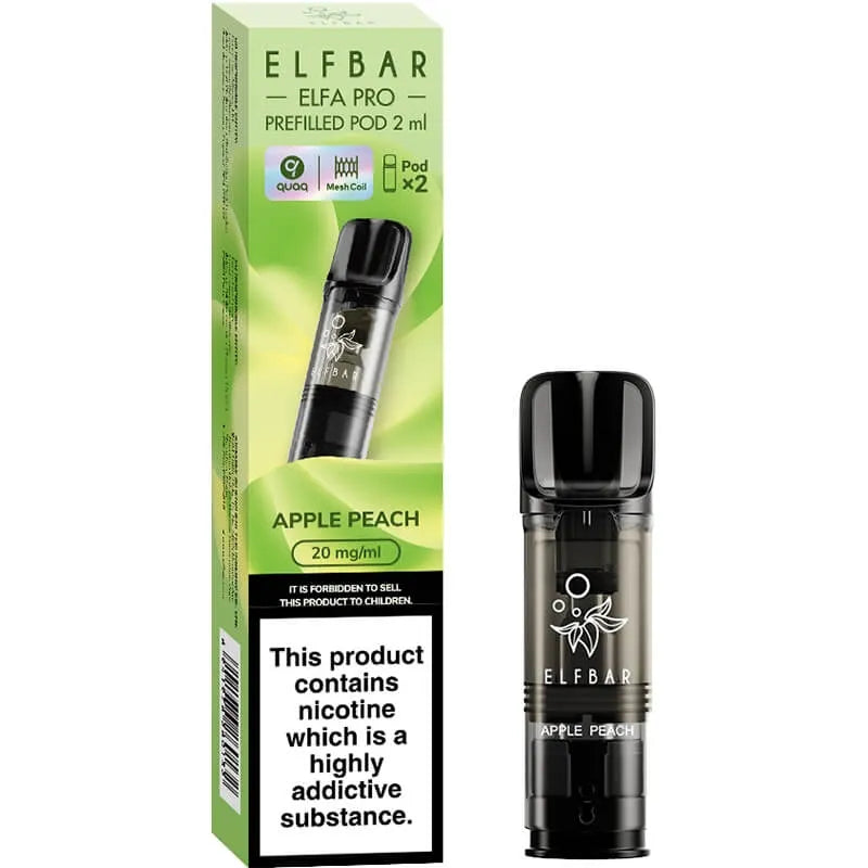 Apple Peach Elf Bar ELFA PRO Pods 2 Pack