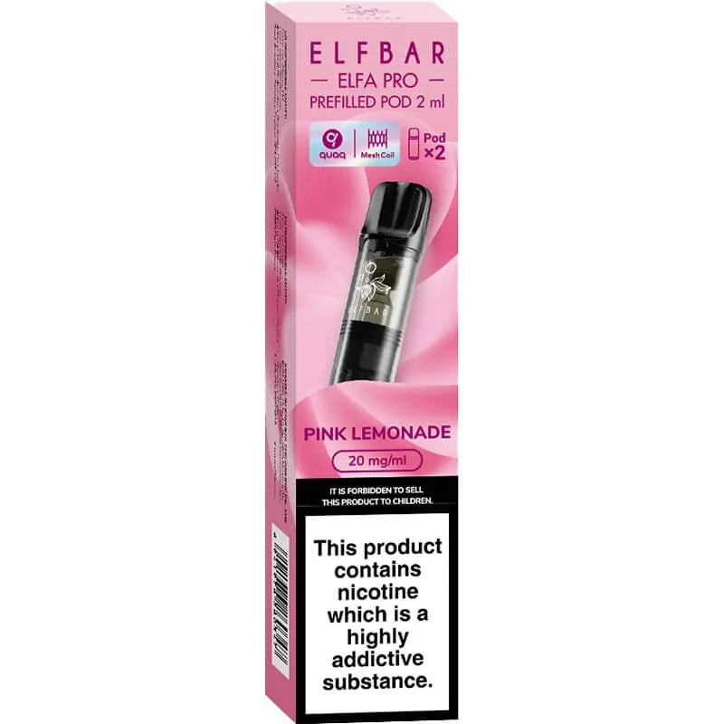 Pink Lemonade Elf Bar ELFA PRO Pods 2 Pack