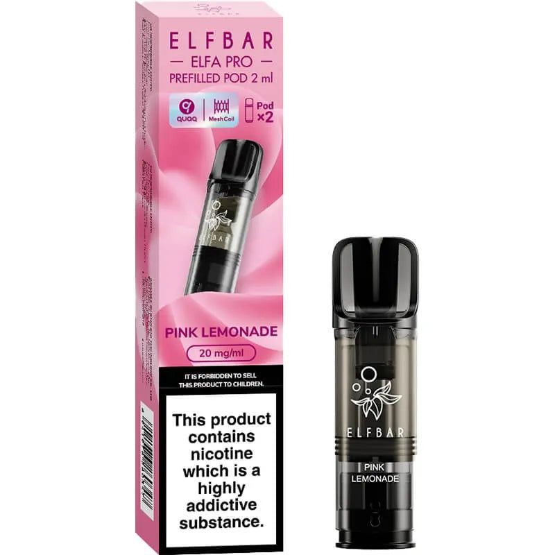 Pink Lemonade Elf Bar ELFA PRO Pods 2 Pack