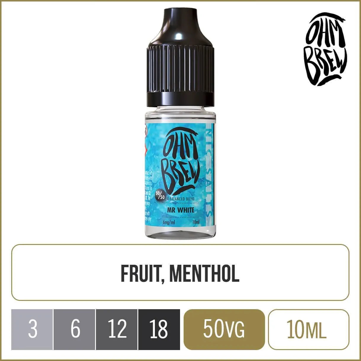 Ohm Brew 50/50 Mr White 10ml
