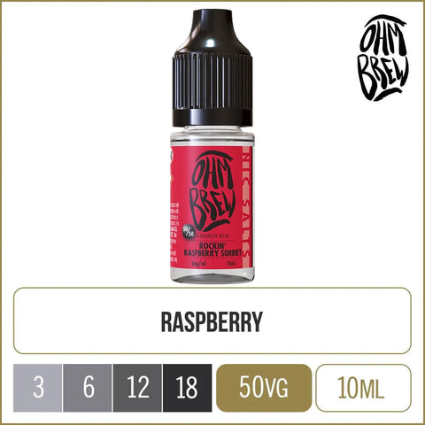 Ohm Brew 50/50 Rockin' Raspberry Sorbet 10ml (php)