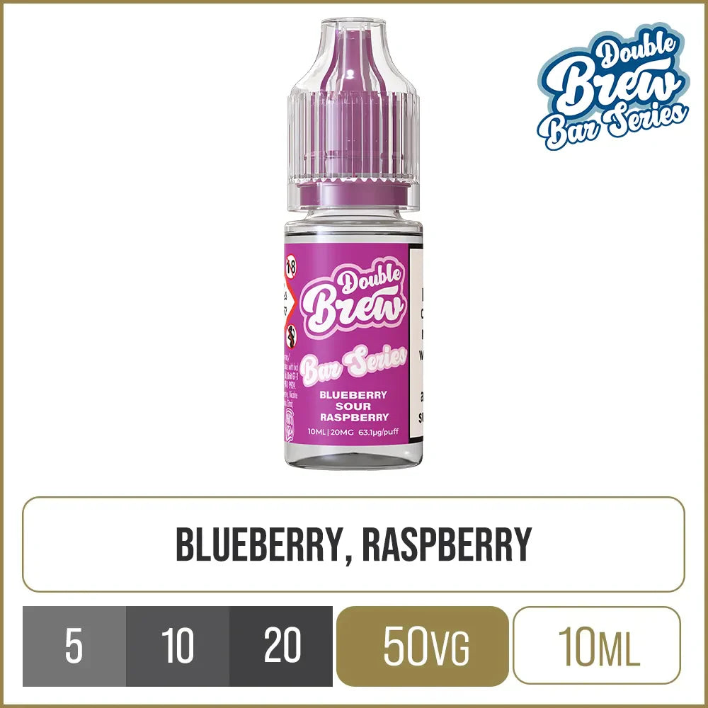 Double Brew Bar Series Blueberry & Raspberry E-Liquid 10ml