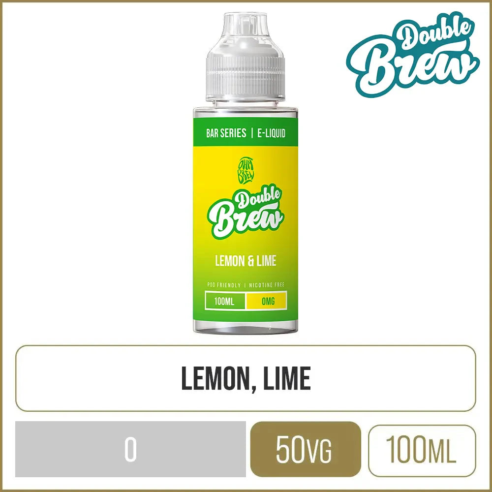 Double Brew Bar Series Lemon & Lime 100ml