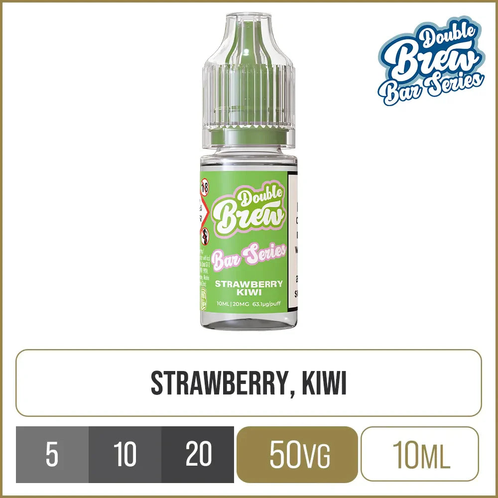 Double Brew Bar Series Strawberry Kiwi E-Liquid 10ml