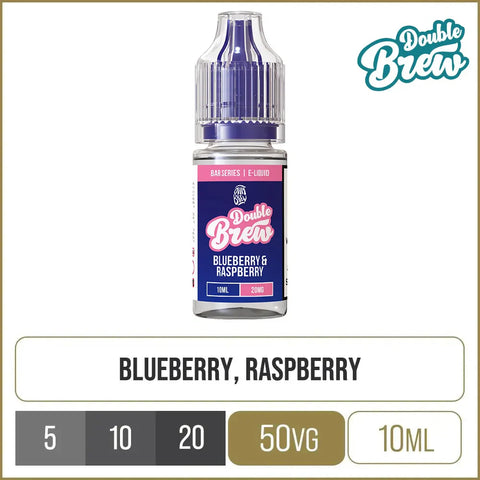Double Brew Bar Series Blueberry & Raspberry E-Liquid 10ml (php)