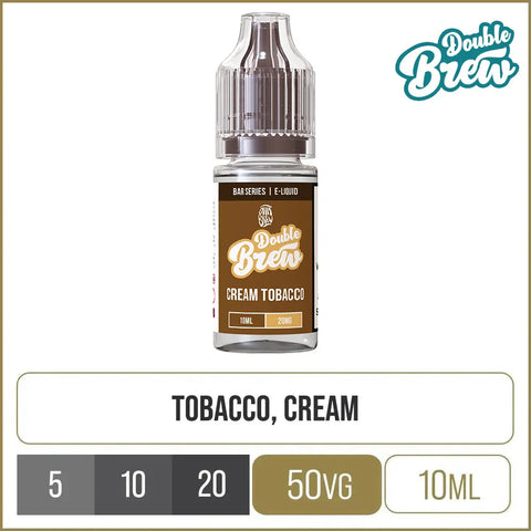 Double Brew Bar Series Cream Tobacco E-Liquid 10ml (PHP)