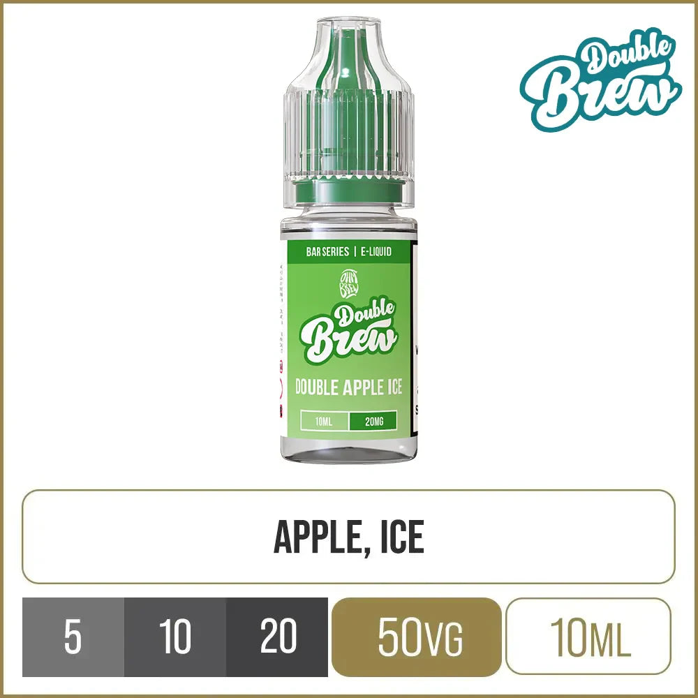 Double Brew Bar Series Double Apple Ice E-Liquid 10ml
