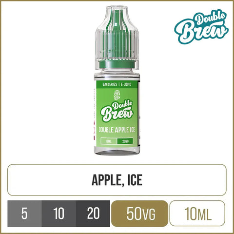 Double Brew Bar Series Double Apple Ice E-Liquid 10ml