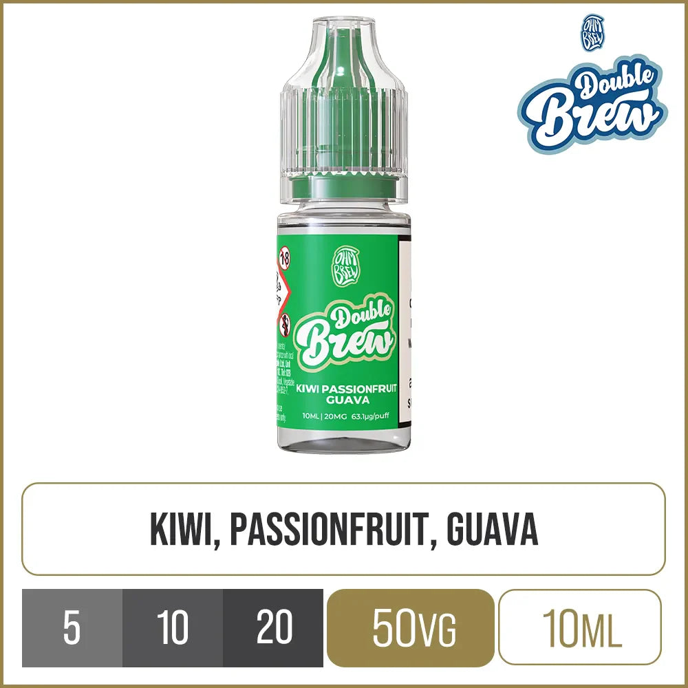 Double Brew Kiwi Passionfruit Guava E-Liquid 10ml
