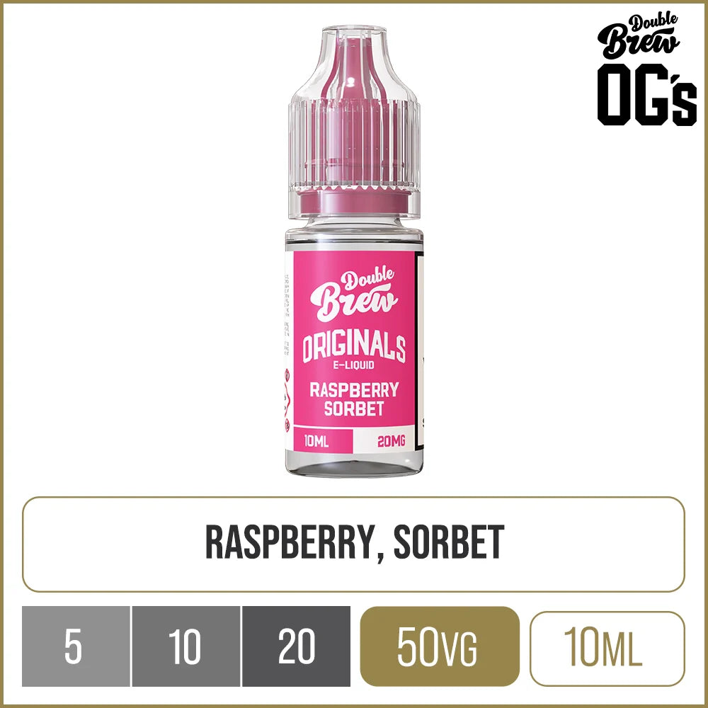Double Brew Originals Raspberry Sorbet E-Liquid 10ml