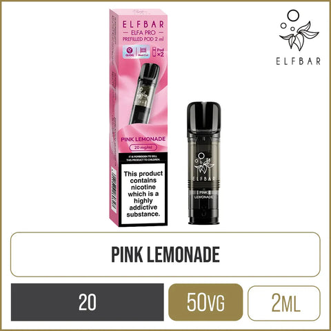 Pink Lemonade Elf Bar ELFA PRO Pods 2 Pack (PHP)