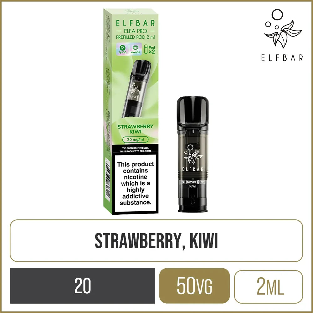 Strawberry Kiwi Elf Bar ELFA PRO Pods 2 Pack