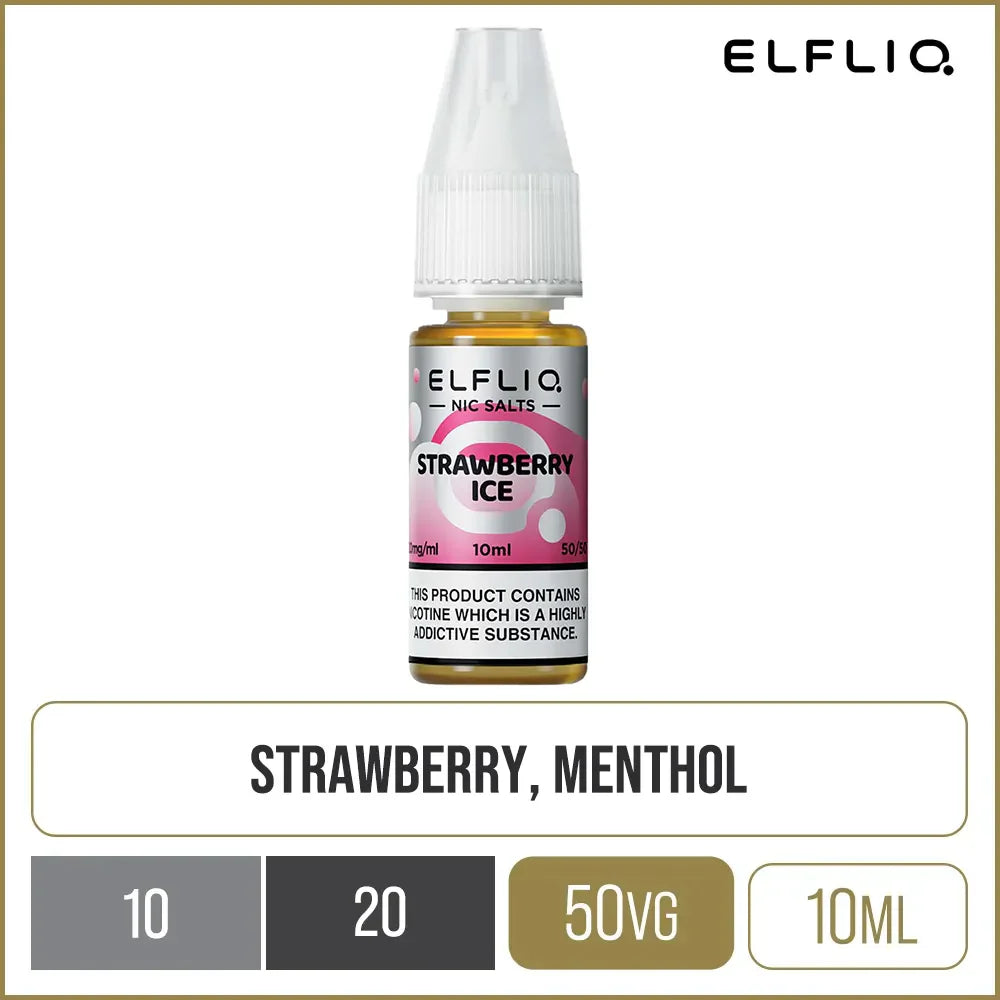ELFLIQ by Elf Bar Strawberry Ice E-Liquid 10ml