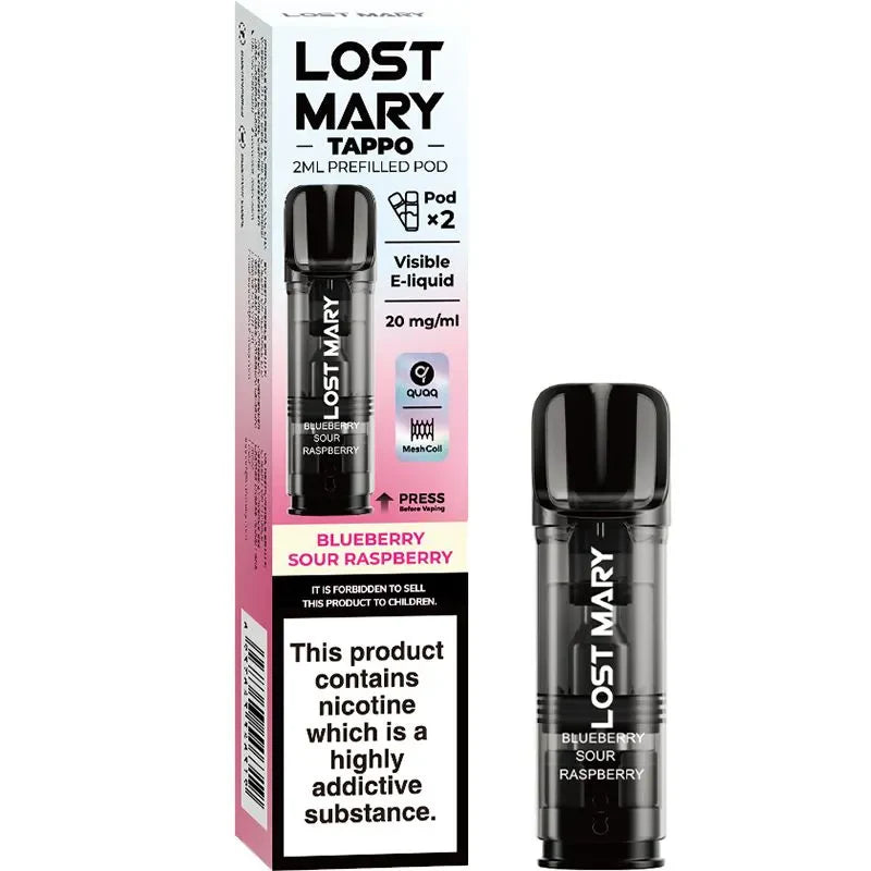 Blueberry Sour Raspberry Lost Mary Tappo Pods 2 Pack