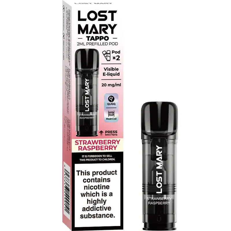 Strawberry Raspberry Lost Mary Tappo Pods 2 Pack