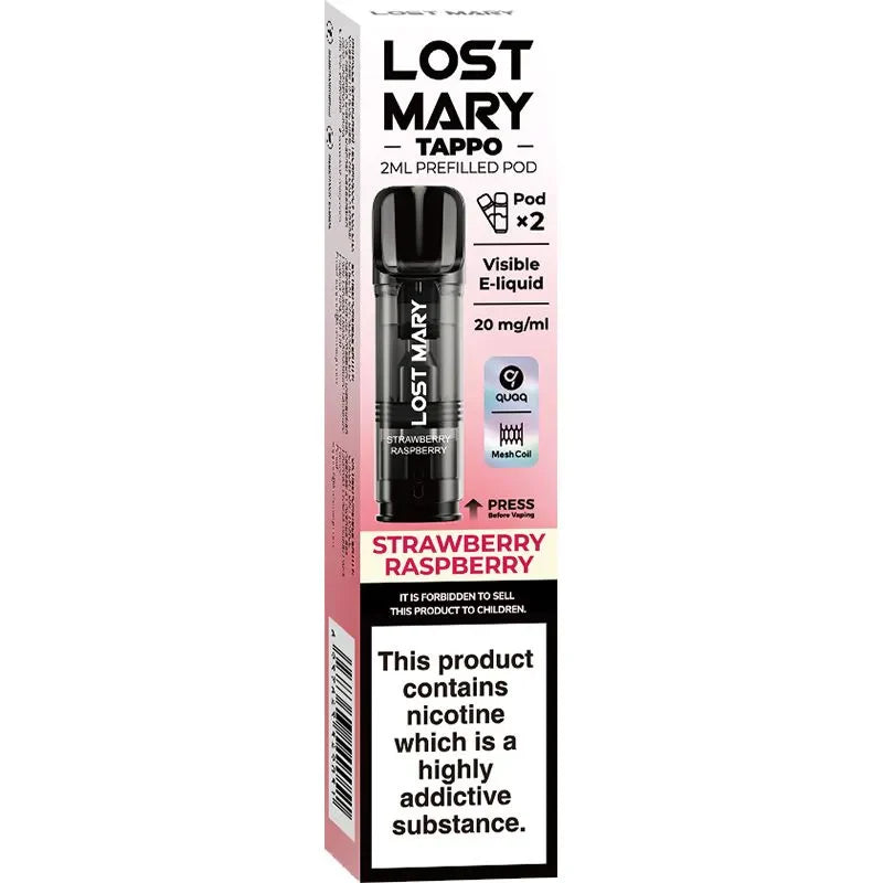 Strawberry Raspberry Lost Mary Tappo Pods 2 Pack