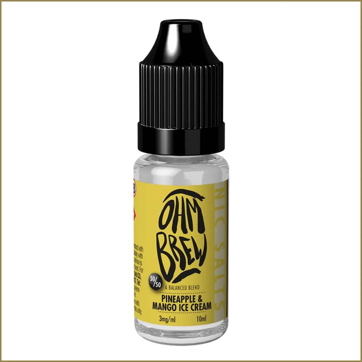 Ohm Brew 50/50 Pineapple & Mango Ice Cream 10ml