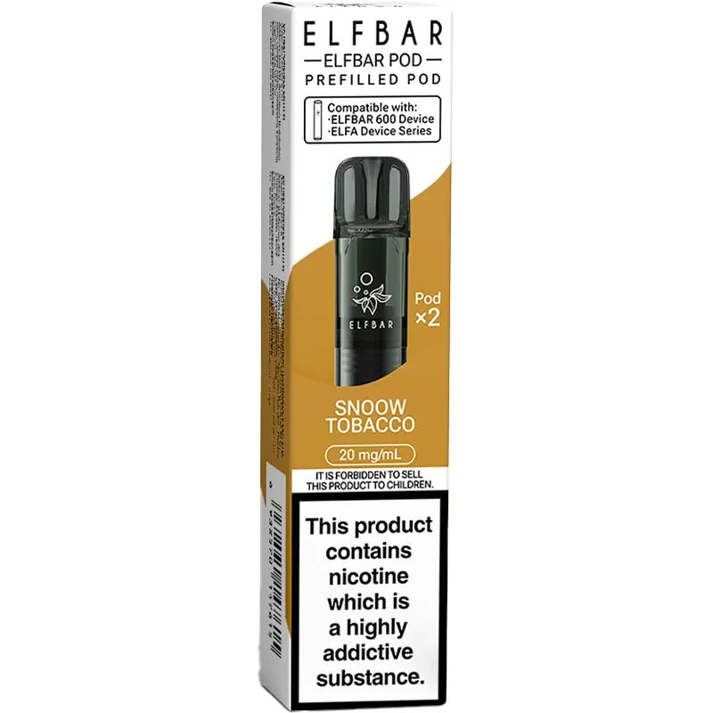 Snoow Tobacco Elf Bar 600 Pods 2 Pack